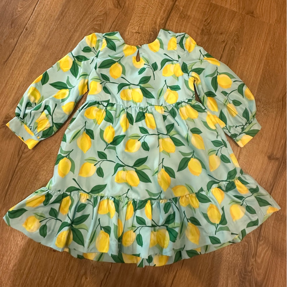 Janie and Jack Lemon Print Blouse in Green
